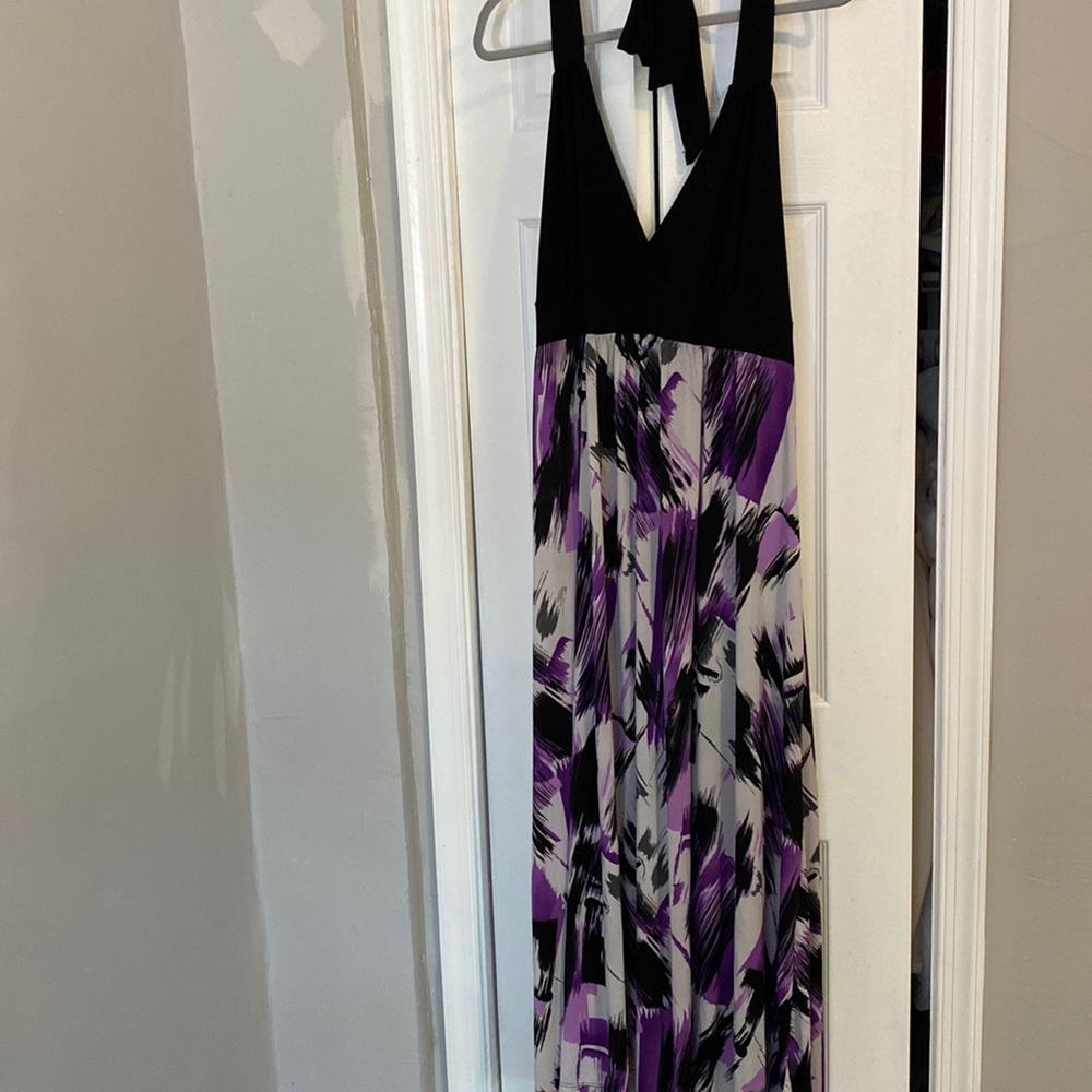 Caren Sport Floral Halter Maxi